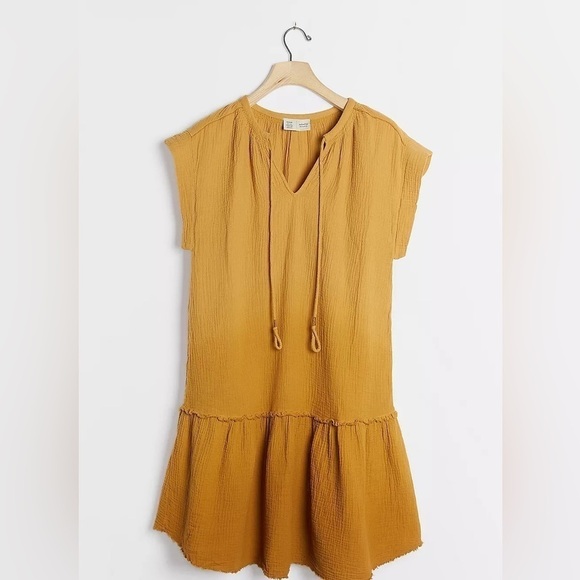 Saturday Sunday by Anthropologie Women’s Lydia Yellow Ombré Tunic Dress size S - Picture 1 of 14